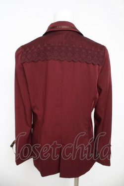 画像2: axes femme / 袖レースアップジャケット M ワイン Y-26-03-13-028-AX-JA-SZ-ZY