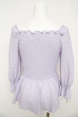 画像2: axes femme / シアーシャーリングブラウス F ラベンダー Y-26-03-13-029-AX-BL-SZ-ZY