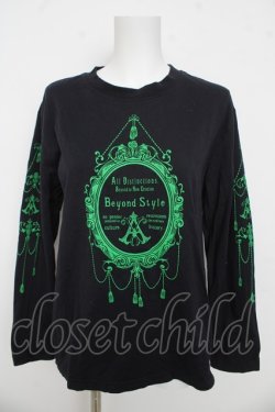 画像1: AXES-X / オーナメントプリントロンＴ S 黒 Y-26-03-13-031-LO-TO-SZ-ZY