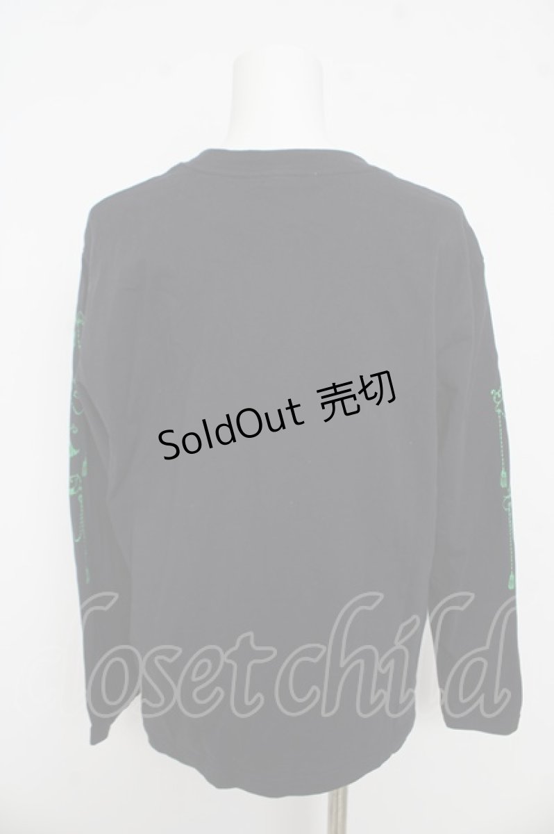 画像2: AXES-X / オーナメントプリントロンＴ S 黒 Y-26-03-13-031-LO-TO-SZ-ZY (2)