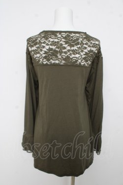 画像2: axes femme / レース重ねUVトッパーカーデ L グリーン Y-26-03-13-040-AX-TO-SZ-ZY