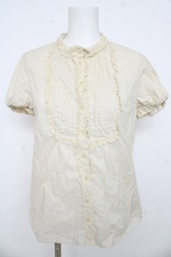 画像1: Jane Marple / フロントピンタックブラウス  生成り Y-26-03-13-042-JM-BL-SZ-ZY