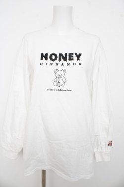 画像1: Honey Cinnamon / EAT YOU シナモンロンT F 白 Y-26-03-13-043-LO-TO-SZ-ZY