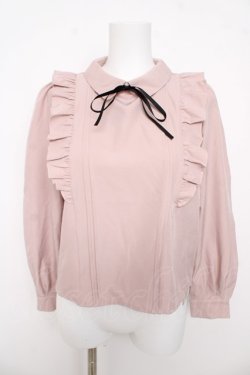 画像1: evelyn / 肩フリルブラウス  ピンク Y-26-03-13-047-LO-BL-SZ-ZY