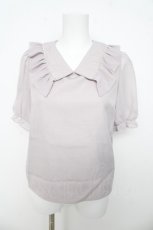 画像1: evelyn / パール襟ブラウス  ピンク Y-26-03-13-048-LO-BL-SZ-ZS (1)