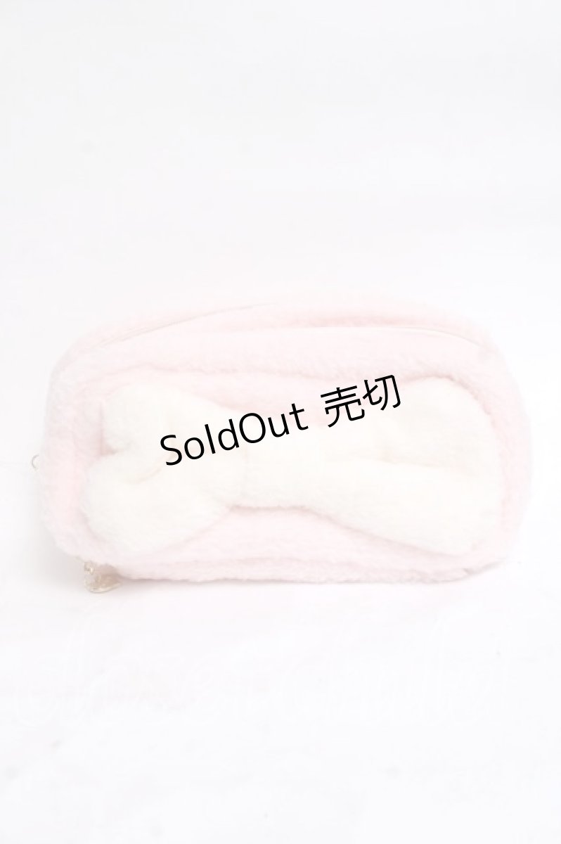 画像1: LIZ LISA / ビッグリボンポーチ  ピンク Y-26-03-16-041-LO-ZA-SZ-ZY (1)