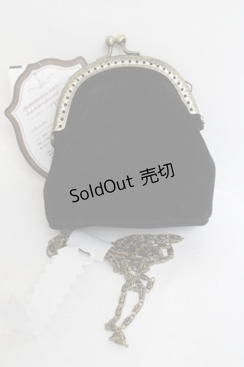 画像2: Kurumi Collaboration / がま口バック  黒 Y-26-03-16-043-LO-ZA-SZ-ZY (2)