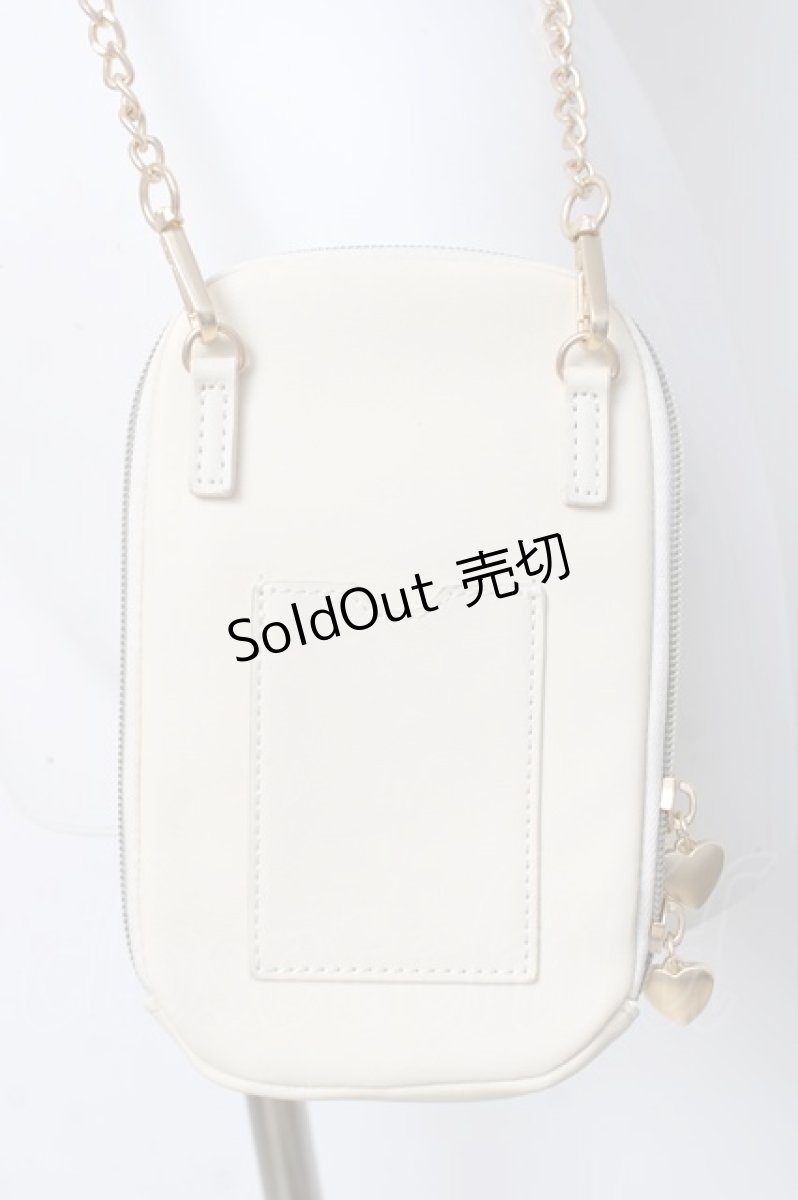 画像3: m petit by misako / NINA’S スマホショルダー バッグ  中白 Y-26-03-16-044-LO-ZA-SZ-ZY (3)
