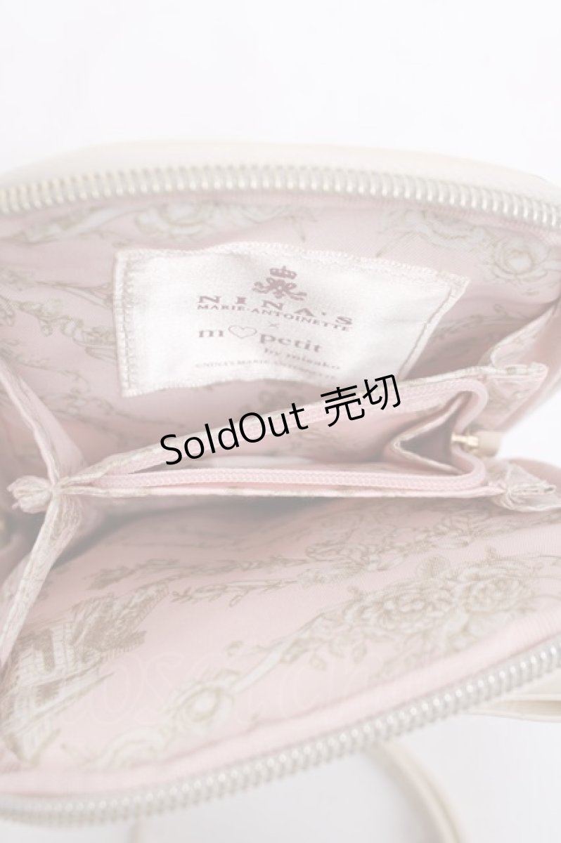 画像4: m petit by misako / NINA’S スマホショルダー バッグ  中白 Y-26-03-16-044-LO-ZA-SZ-ZY (4)