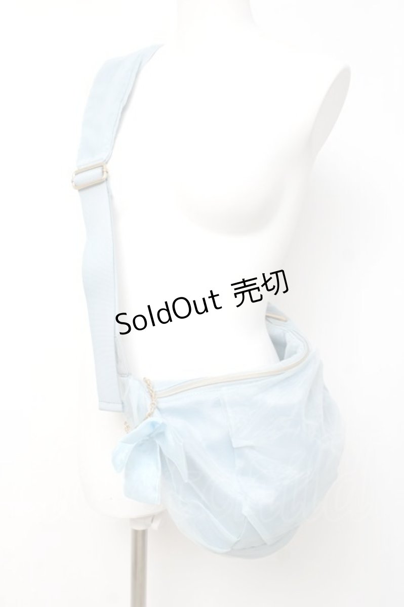 画像1: m petit by misako / AMチュールリボンショルダーバッグ  淡水色 Y-26-03-16-045-LO-BG-SZ-ZY (1)