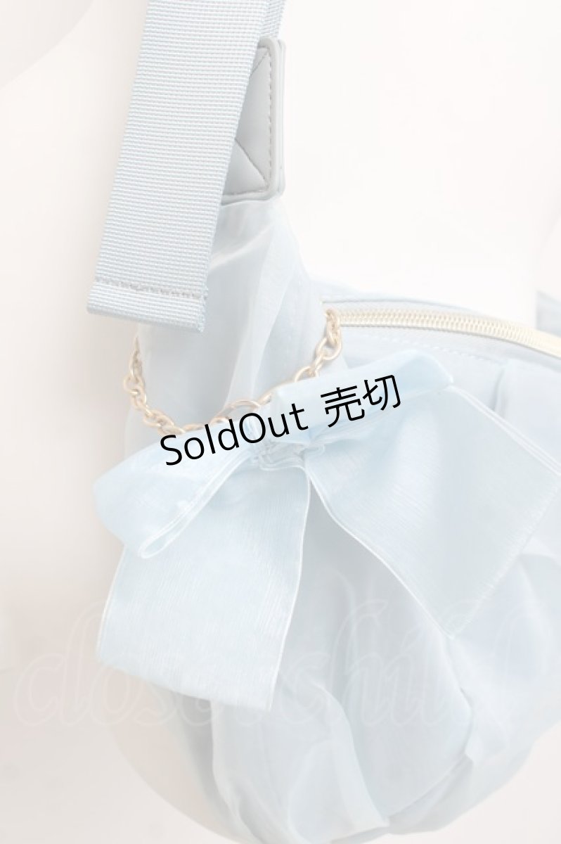 画像2: m petit by misako / AMチュールリボンショルダーバッグ  淡水色 Y-26-03-16-045-LO-BG-SZ-ZY (2)