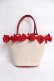 画像2: ｍ petit by misako / AMリボンツキカゴトート  赤 Y-26-03-16-048-LO-BG-SZ-ZY (2)
