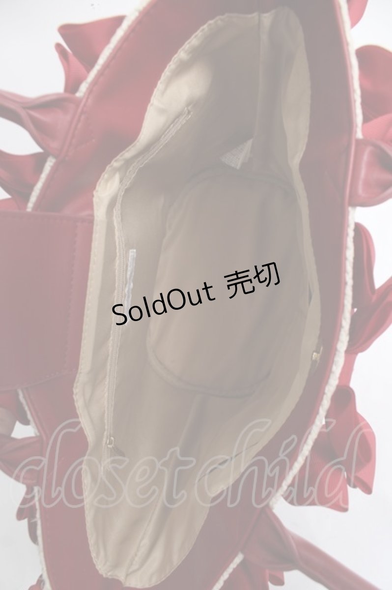 画像3: ｍ petit by misako / AMリボンツキカゴトート  赤 Y-26-03-16-048-LO-BG-SZ-ZY (3)