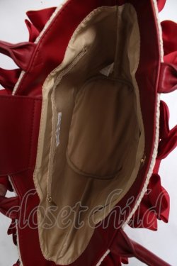 画像3: ｍ petit by misako / AMリボンツキカゴトート  赤 Y-26-03-16-048-LO-BG-SZ-ZY