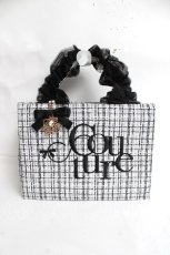 画像1: couture BY ROJITA / ツイードロゴハンドバック  白 Y-26-03-16-049-LO-BG-SZ-ZY (1)