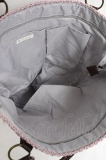 画像4: axes femme / 雑材×レーストートバッグ  ピンク Y-26-03-16-050-AX-BG-SZ-ZT500 (4)