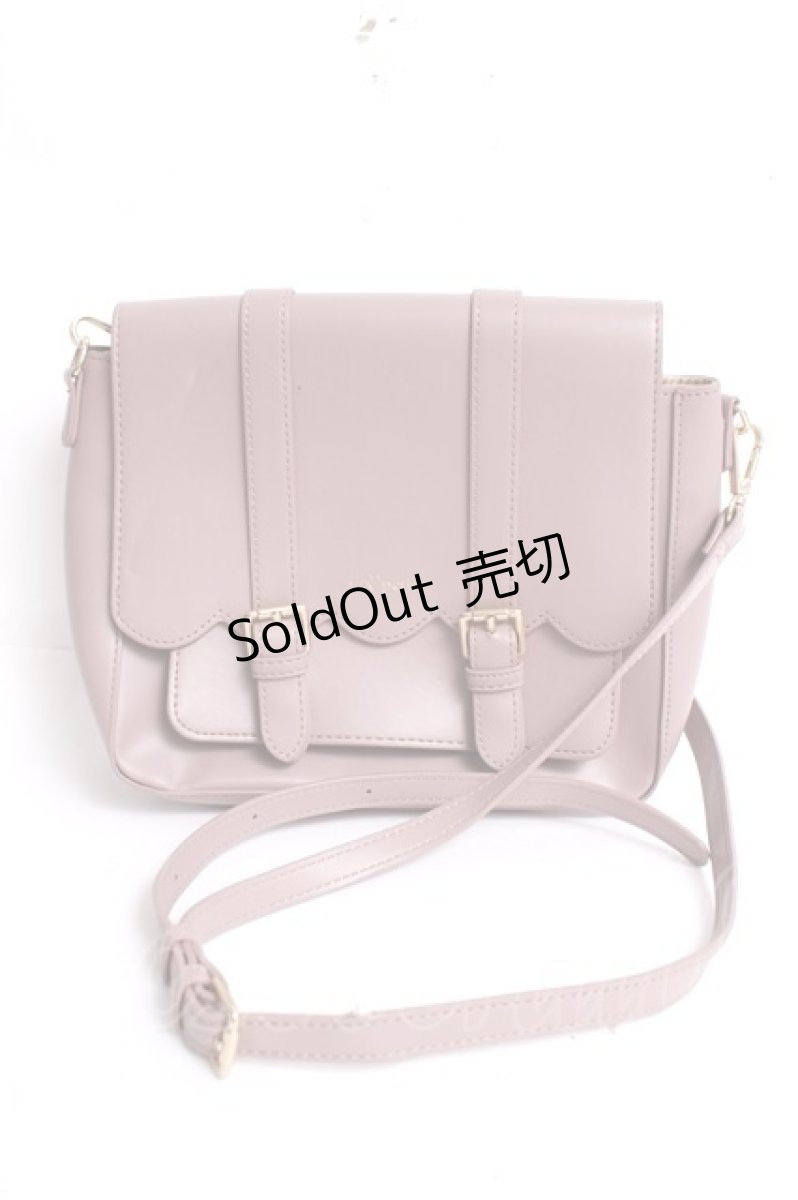 画像1: m petit by misako / スカラップショルダーバッグ  中桃 Y-26-03-16-052-LO-BG-SZ-ZT335 (1)