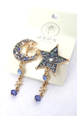 画像1: axes femme / ベルエトワールイヤリング  ブルー Y-26-03-16-005-AX-AC-SZ-ZY