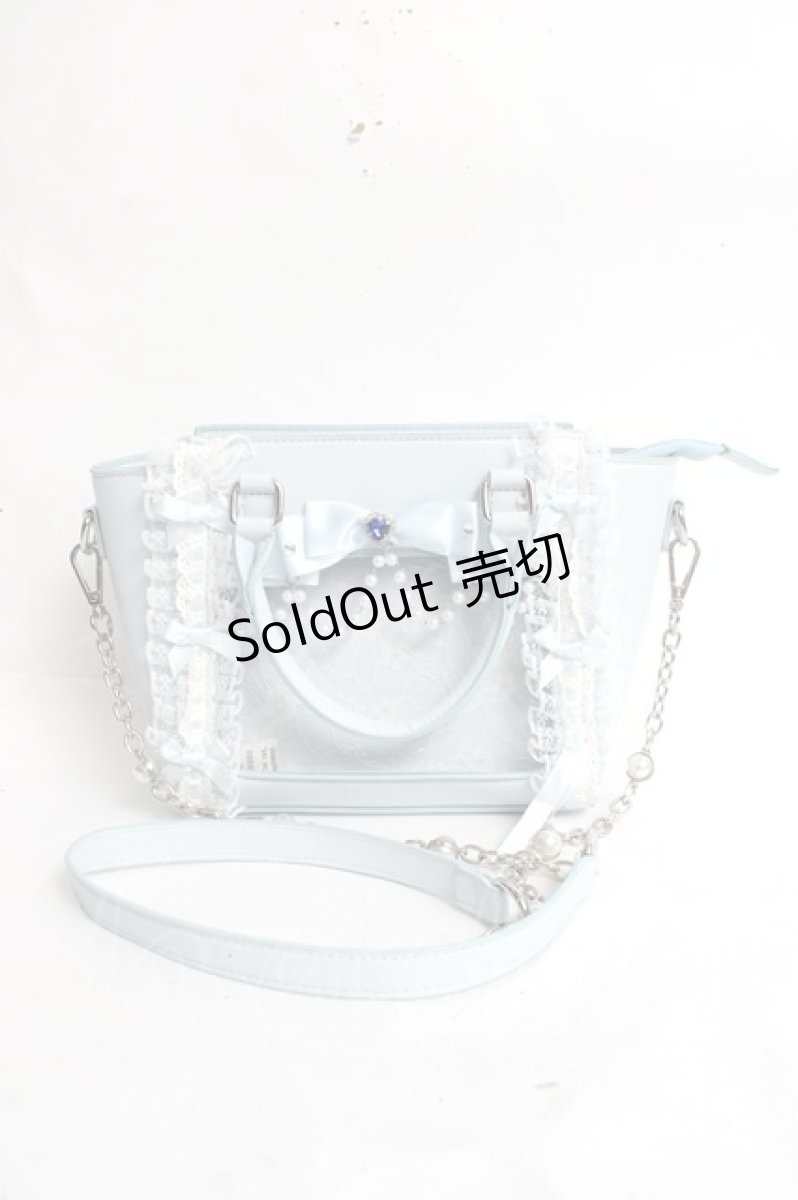 画像1: Ank Rouge / 確定ファンサのおまじないビジューキルティングバニティBag バッグ  サックス Y-26-03-16-053-CA-BG-SZ-ZY (1)