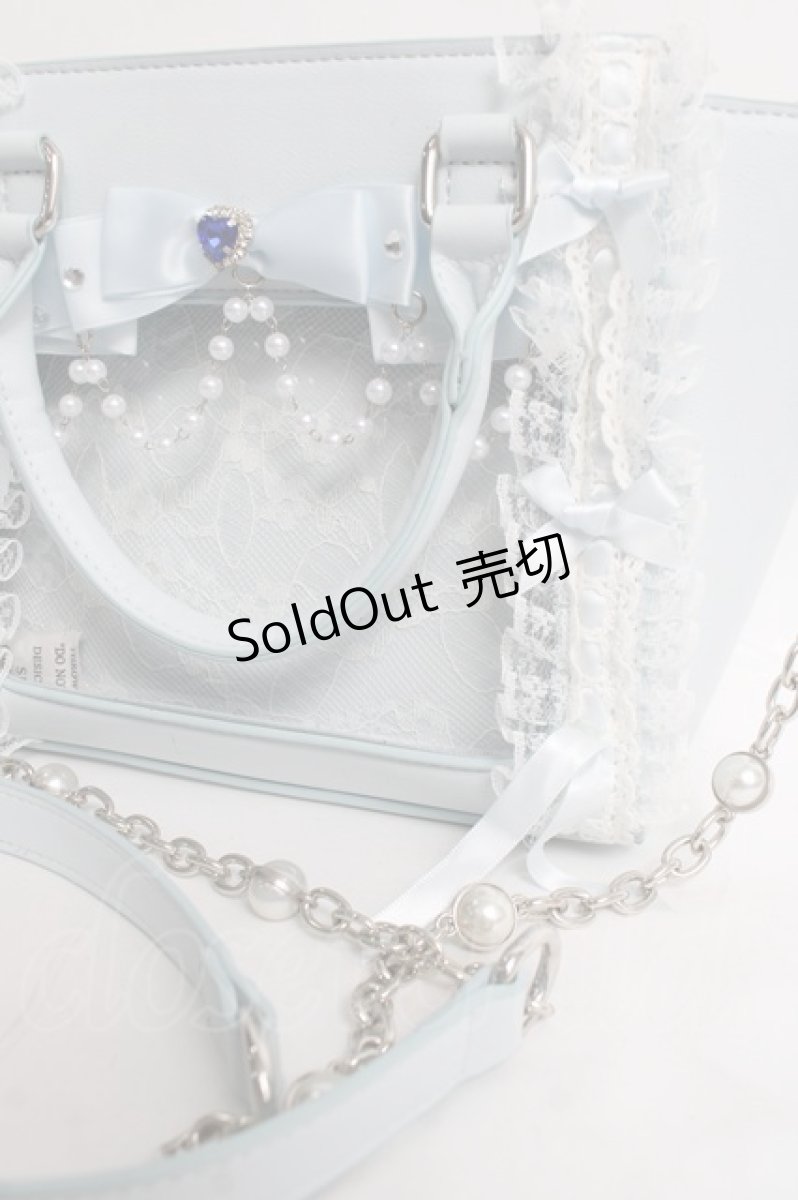 画像2: Ank Rouge / 確定ファンサのおまじないビジューキルティングバニティBag バッグ  サックス Y-26-03-16-053-CA-BG-SZ-ZY (2)