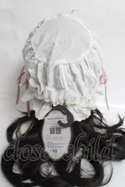 画像3: Kurumi Collaboration / CLK＊フリルキャップ F 淡白 Y-26-03-16-057-LO-AC-SZ-ZY