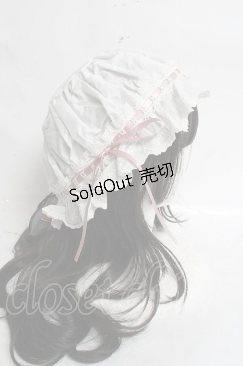 画像4: Kurumi Collaboration / CLK＊フリルキャップ F 淡白 Y-26-03-16-057-LO-AC-SZ-ZT171 (4)