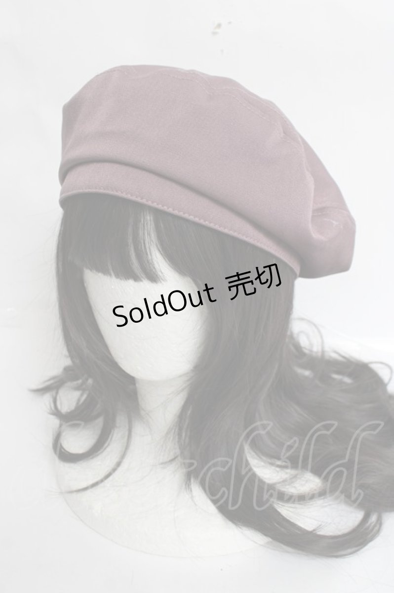 画像1: axes femme POETIQUE / バックリボンベレー帽  ピンク Y-26-03-16-059-AX-AC-SZ-ZTK048 (1)