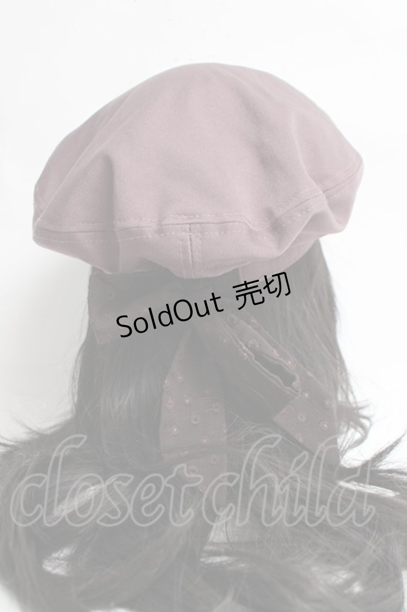 画像3: axes femme POETIQUE / バックリボンベレー帽  ピンク Y-26-03-16-059-AX-AC-SZ-ZTK048 (3)