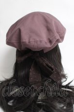 画像3: axes femme POETIQUE / バックリボンベレー帽  ピンク Y-26-03-16-059-AX-AC-SZ-ZTK048 (3)