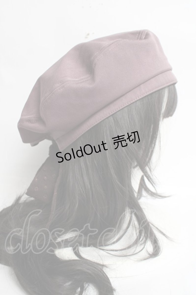 画像4: axes femme POETIQUE / バックリボンベレー帽  ピンク Y-26-03-16-059-AX-AC-SZ-ZTK048 (4)