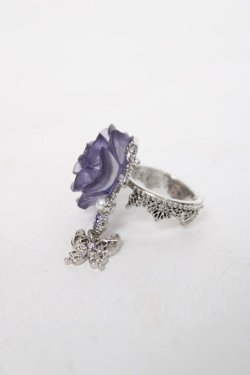 画像2: axes femme / エレガントローズリング  ブルー Y-26-03-16-001-AX-AC-SZ-ZY