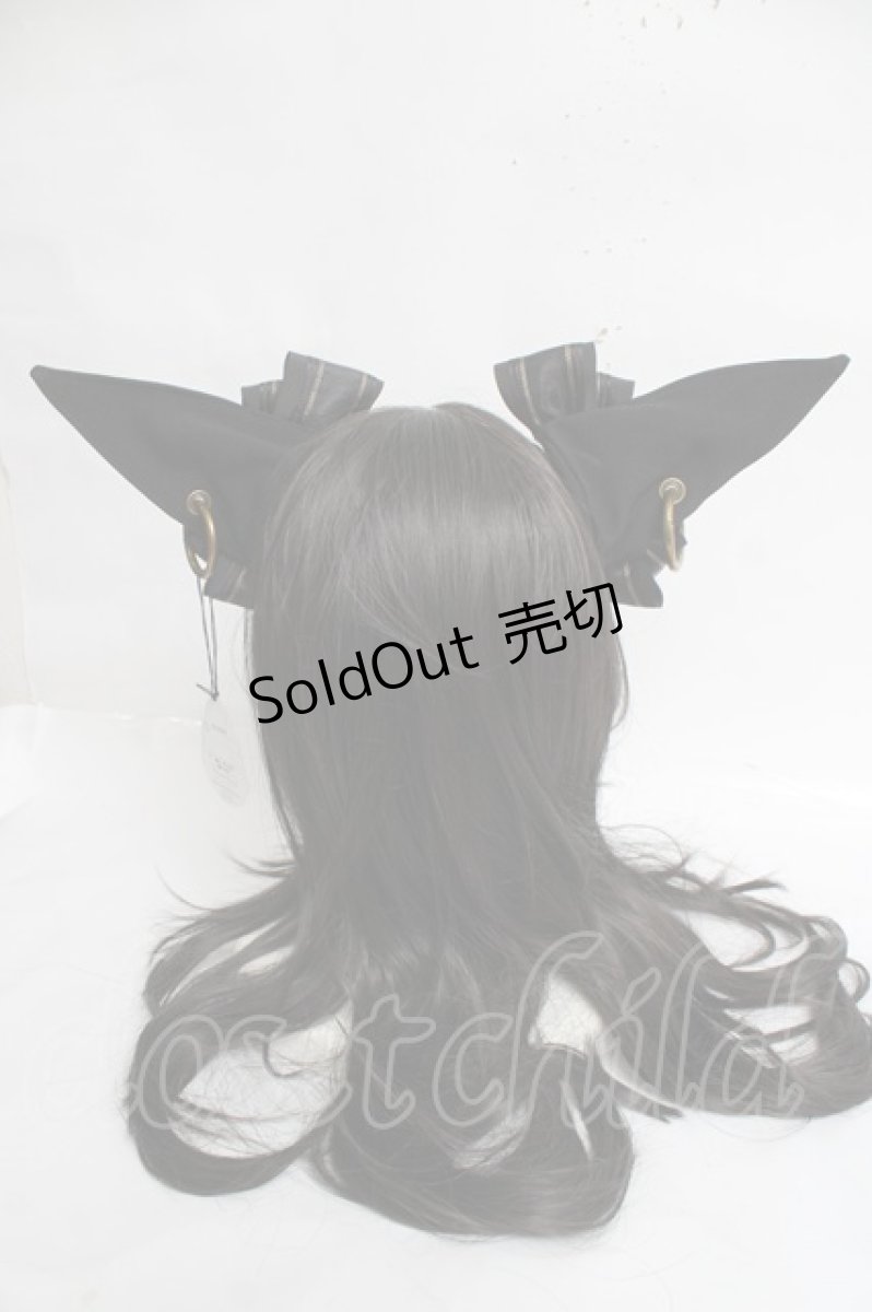 画像2: ALICE and the PIRATES / バステト猫耳クリップ  黒/ゴールド Y-26-03-16-068-PA-AC-SZ-ZY (2)