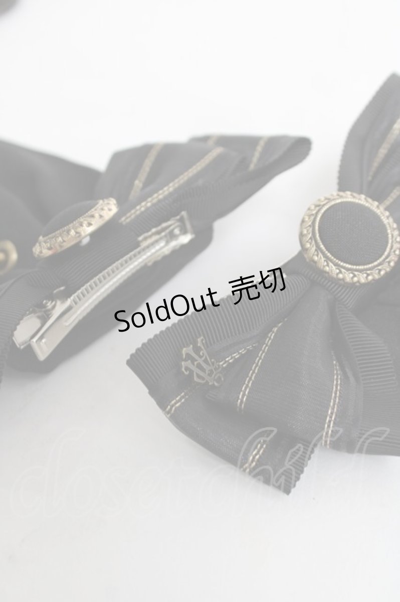 画像4: ALICE and the PIRATES / バステト猫耳クリップ  黒/ゴールド Y-26-03-16-068-PA-AC-SZ-ZY (4)