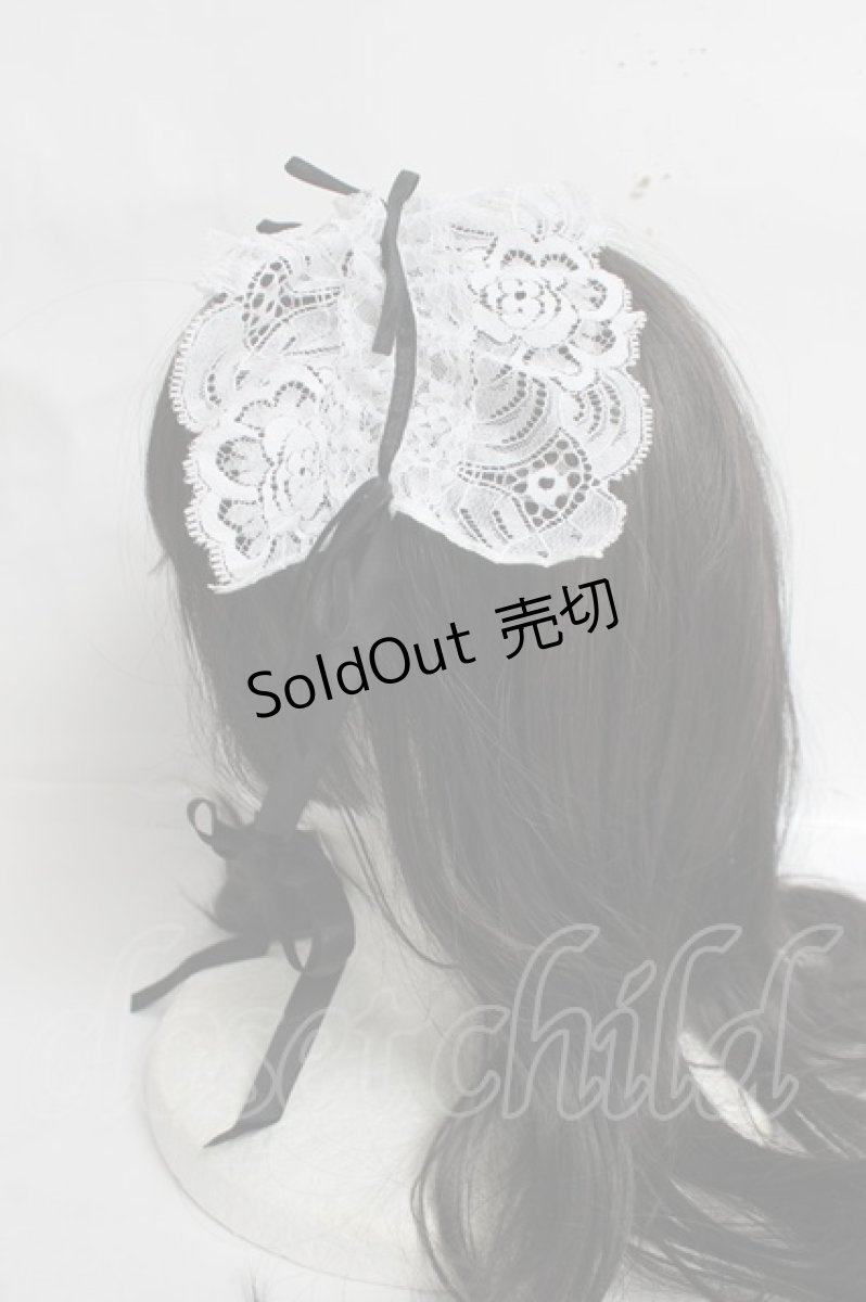 画像2: MABLE / レースヘッドドレス   Y-26-03-16-070-GO-AC-SZ-ZY (2)