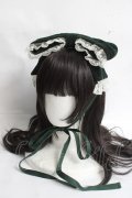 metamorphose / 別珍リボンヘッドドレス  グリーン Y-26-03-16-072-ME-AC-SZ-ZY