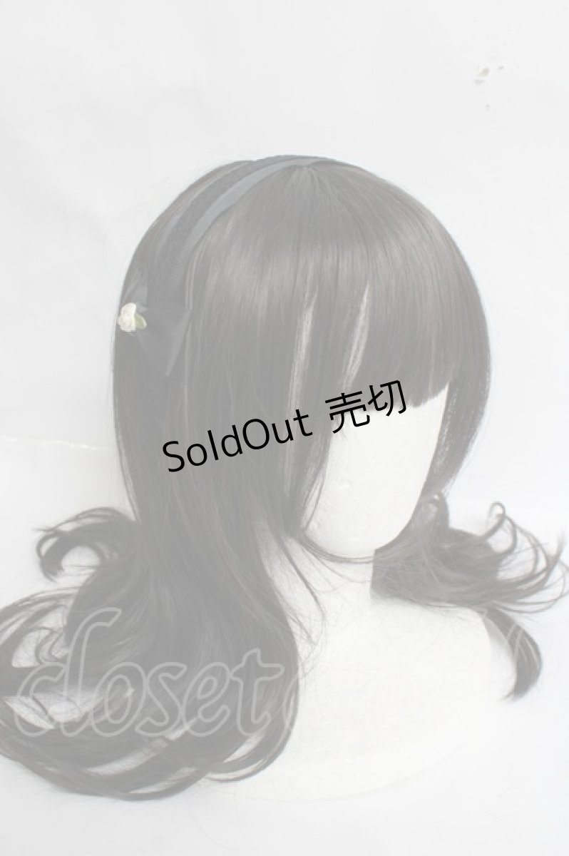 画像3: m petit by misako / NINA'sコラボ AM*NIフラワーカチューシャ  中黒 Y-26-03-16-075-LO-AC-SZ-ZY (3)