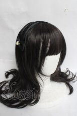 画像3: m petit by misako / NINA'sコラボ AM*NIフラワーカチューシャ  中黒 Y-26-03-16-075-LO-AC-SZ-ZY (3)