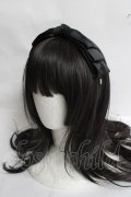 ｍ petit by misako / AM*NIリボンカチューシャ  中黒 Y-26-03-16-076-LO-AC-SZ-ZY