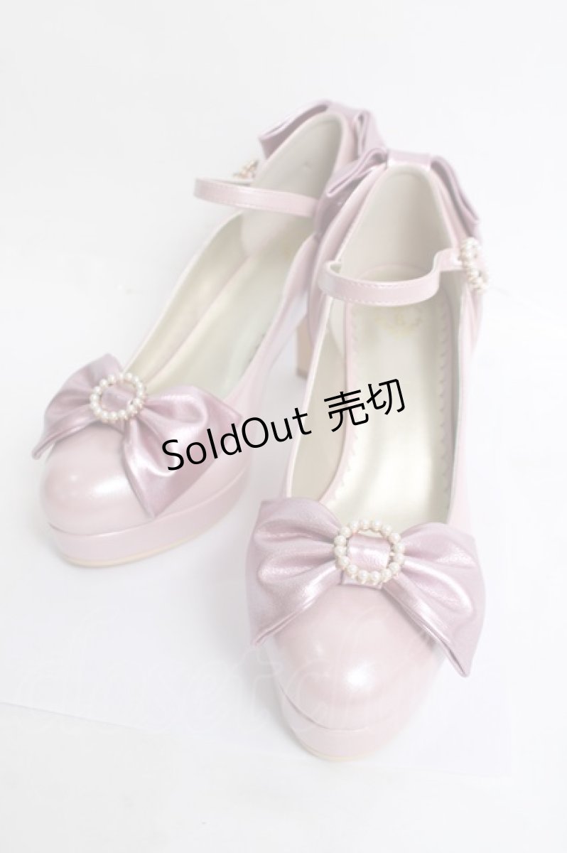 画像1: BABY, THE STARS SHINE BRIGHT / Twinkle Princessパンプス M ピンクパール Y-26-03-16-077-BA-SH-SZ-ZY (1)