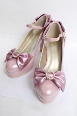 画像1: BABY, THE STARS SHINE BRIGHT / Twinkle Princessパンプス M ピンクパール Y-26-03-16-077-BA-SH-SZ-ZY (1)