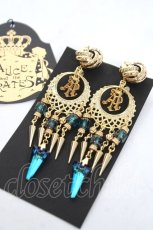 画像1: ALICE and the PIRATES / エジプシャンイヤリング  ゴールド/ブルー Y-26-03-16-009-PA-AC-SZ-ZY (1)