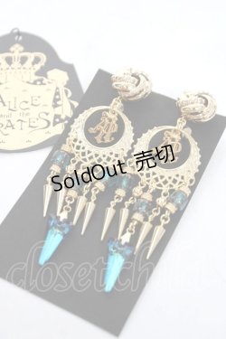 画像1: ALICE and the PIRATES / エジプシャンイヤリング  ゴールド/ブルー Y-26-03-16-009-PA-AC-SZ-ZY