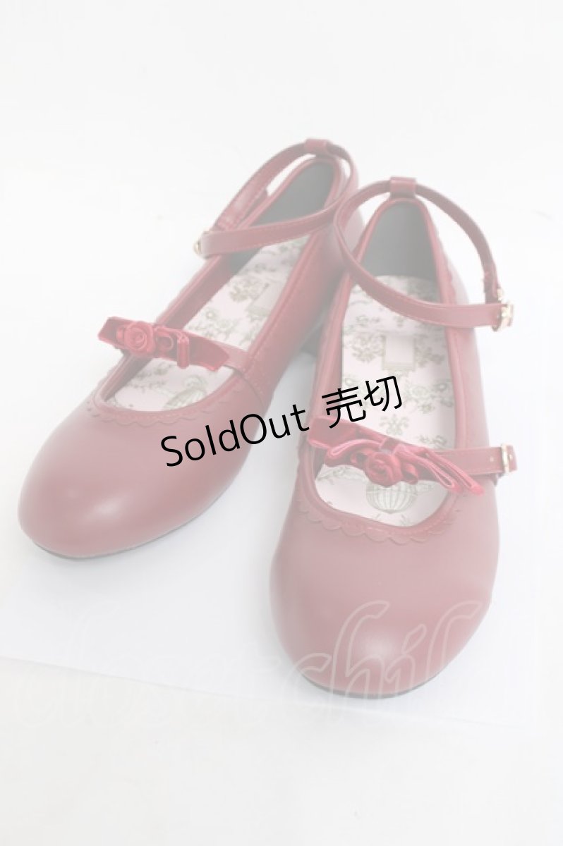 画像1: m petit by misako / ニナス フラットパンプス L 赤 Y-26-03-16-078-LO-SH-SZ-ZY (1)