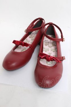 画像1: m petit by misako / ニナス フラットパンプス L 赤 Y-26-03-16-078-LO-SH-SZ-ZY