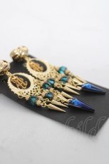 画像2: ALICE and the PIRATES / エジプシャンイヤリング  ゴールド/ブルー Y-26-03-16-009-PA-AC-SZ-ZY (2)