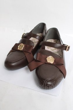 画像1: m petit by misako / AMPUリボンPPS L 中茶 Y-26-03-16-080-LO-SH-SZ-ZY