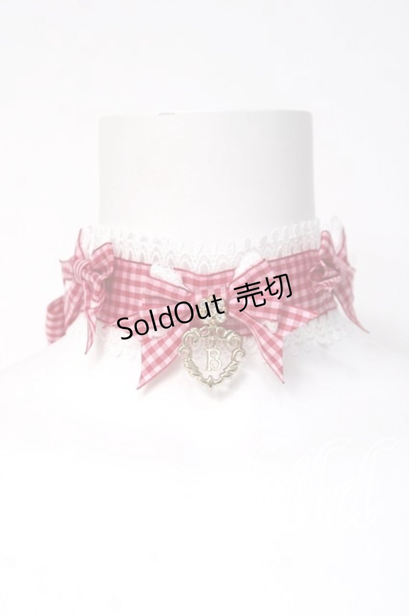 画像1: BABY, THE STARS SHINE BRIGHT / Flancesca Ribbonチョーカー  エンジ/ピンク Y-26-03-16-011-BA-ZA-SZ-ZY (1)