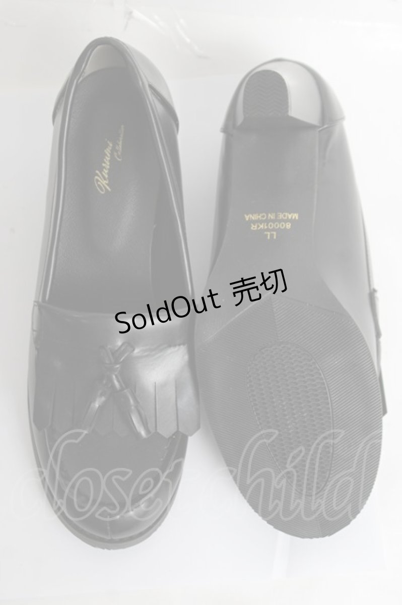 画像5: Kurumi Collaboration / KRPUタッセルローファーP LL 濃黒 Y-26-03-16-087-LO-SH-SZ-ZY (5)