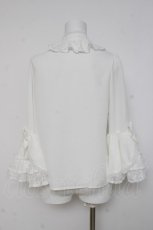 画像3: axes femme kawaii / 姫袖7分丈ブラウス M 白 Y-26-03-16-089-AX-BL-SZ-ZY (3)