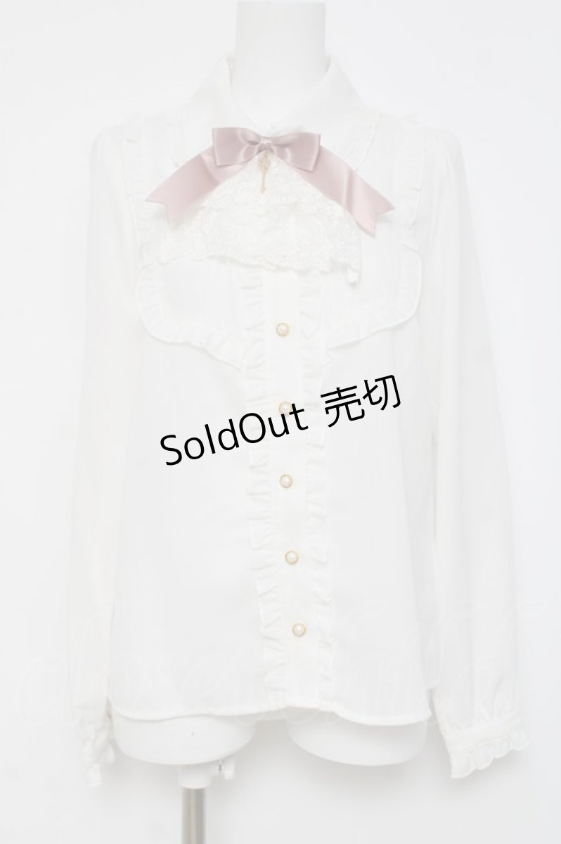 画像1: Amavel / 鍵モチーフジャボブラウス F ピンク Y-26-03-16-090-CA-BL-SZ-ZY (1)